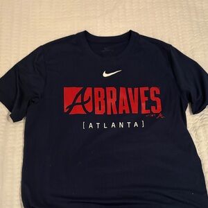 Nike Navy Braves Atlanta Tee